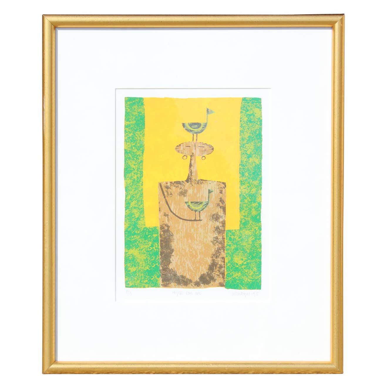 Ivan Rojas - Mujer con Ave at 1stDibs
