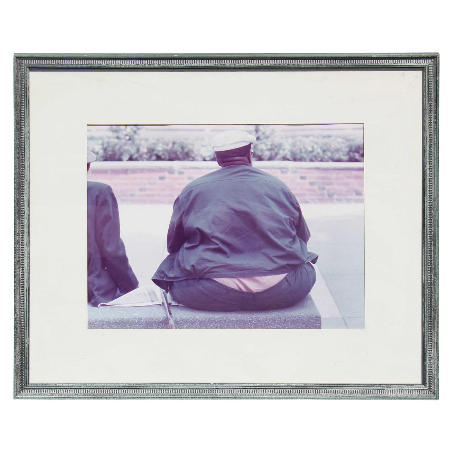Rodney Susholtz Figurative Photograph - Photograph of Man's Back While Sitting