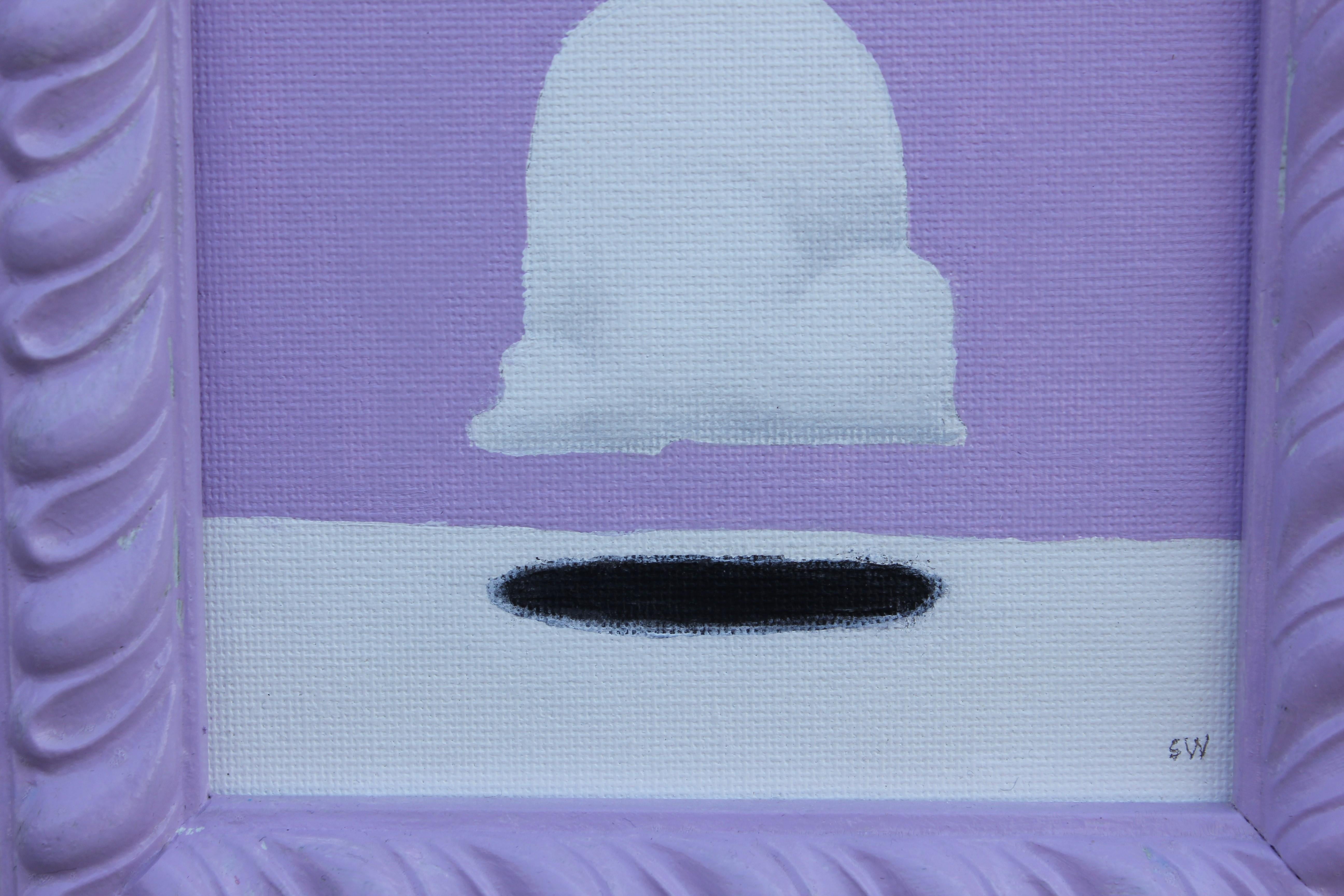 Cloud with Dot - Painting by Scott Woodard