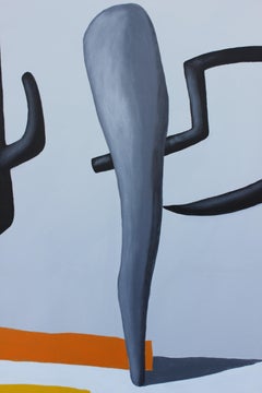 "Spermy and Licorice Popsicle Meet the Club" Bubble Surrealist Painting