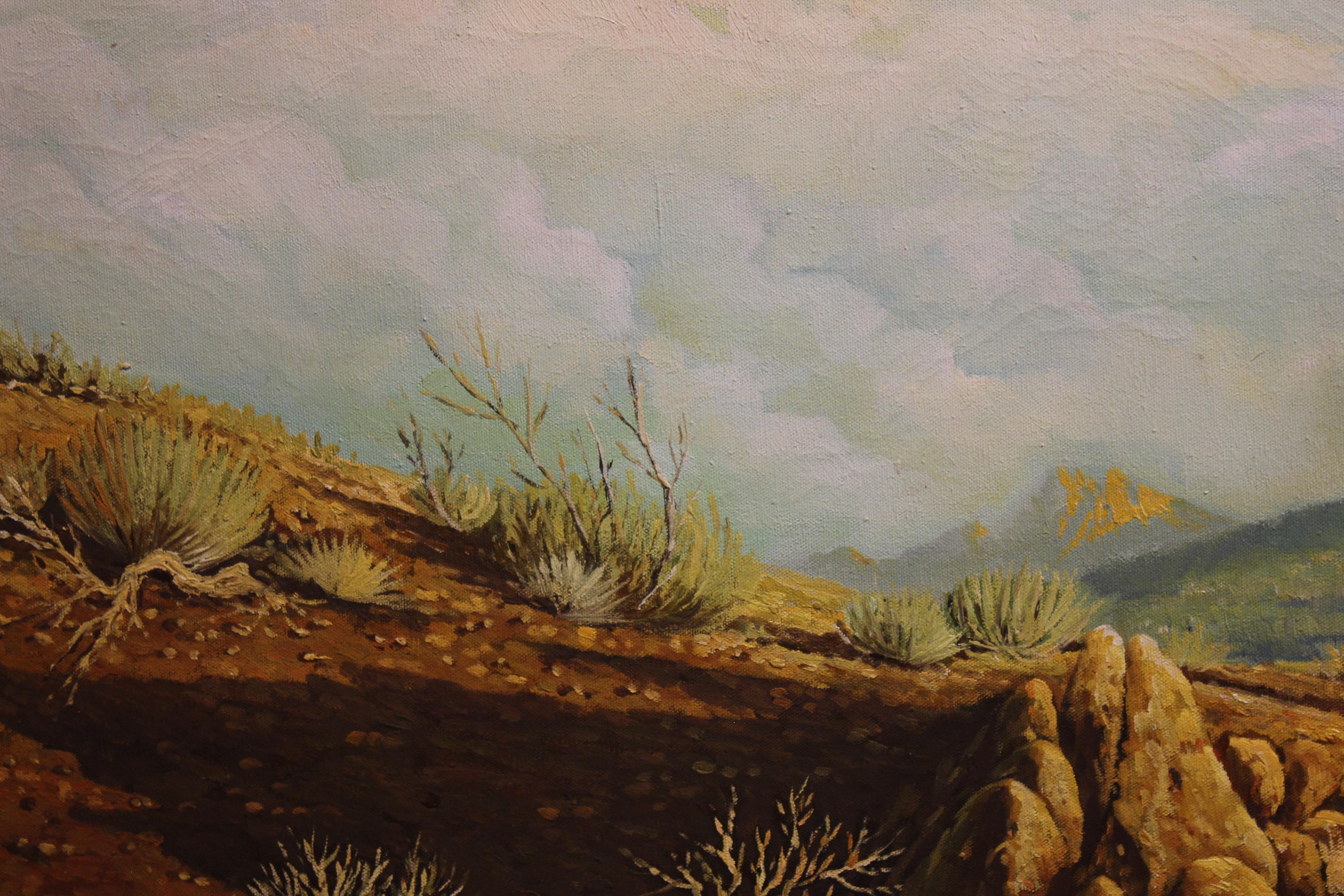 native american on horse painting