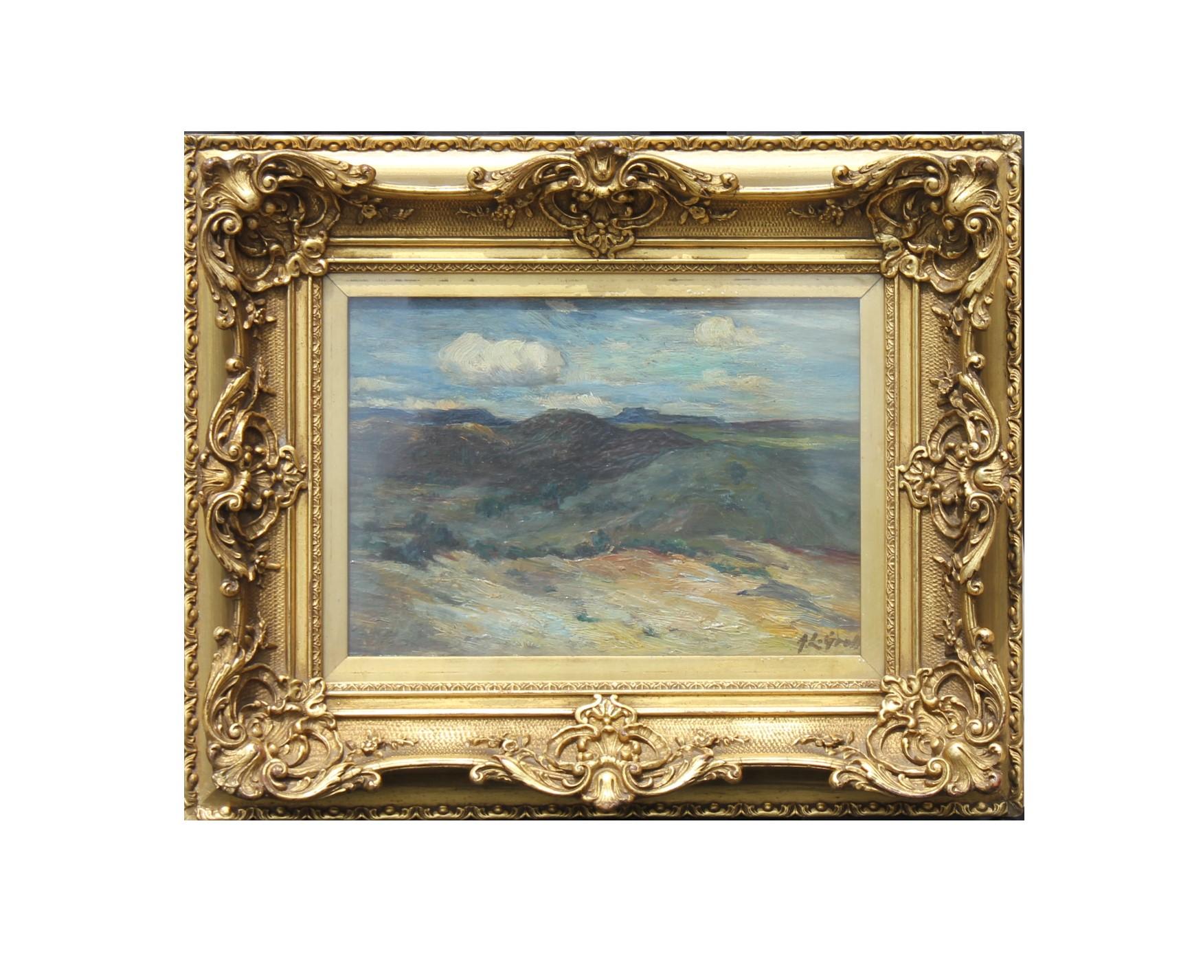 Albert Lorey Groll Abstract Painting - Impressionist Mountain Landscape New Mexico