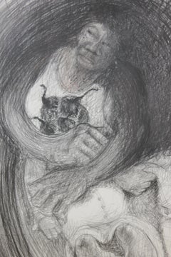 Motherly Woman Embracing her Child