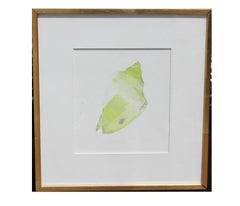 Lithographie en forme de coquillage peinte en vert Édition 33 sur 34