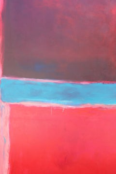 "Tango on Tuesday" Red and Blue Colorfield after Mark Rothko