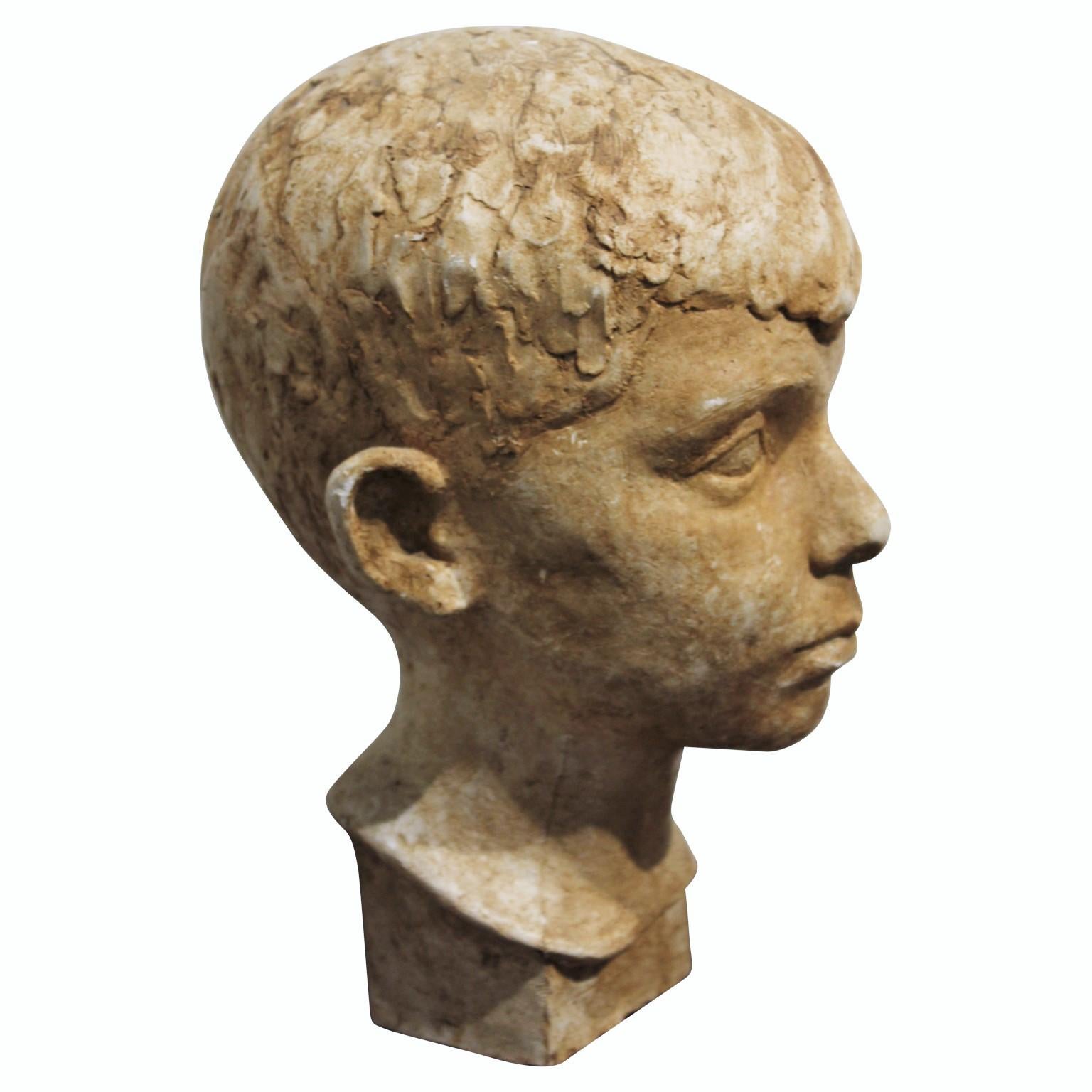 Ceramic Head of a Boy 1