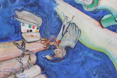 "Self-Portrait on the North Sea" Large Scale Surrealist Painting