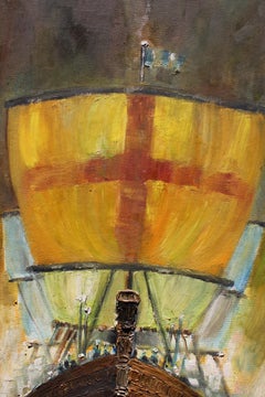 "Sea Raiders" Textured Impressionist Seascape Painting