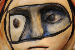 "Picasso Son 1927" Bust Sculpture of Young Boy in Harlequin Costume