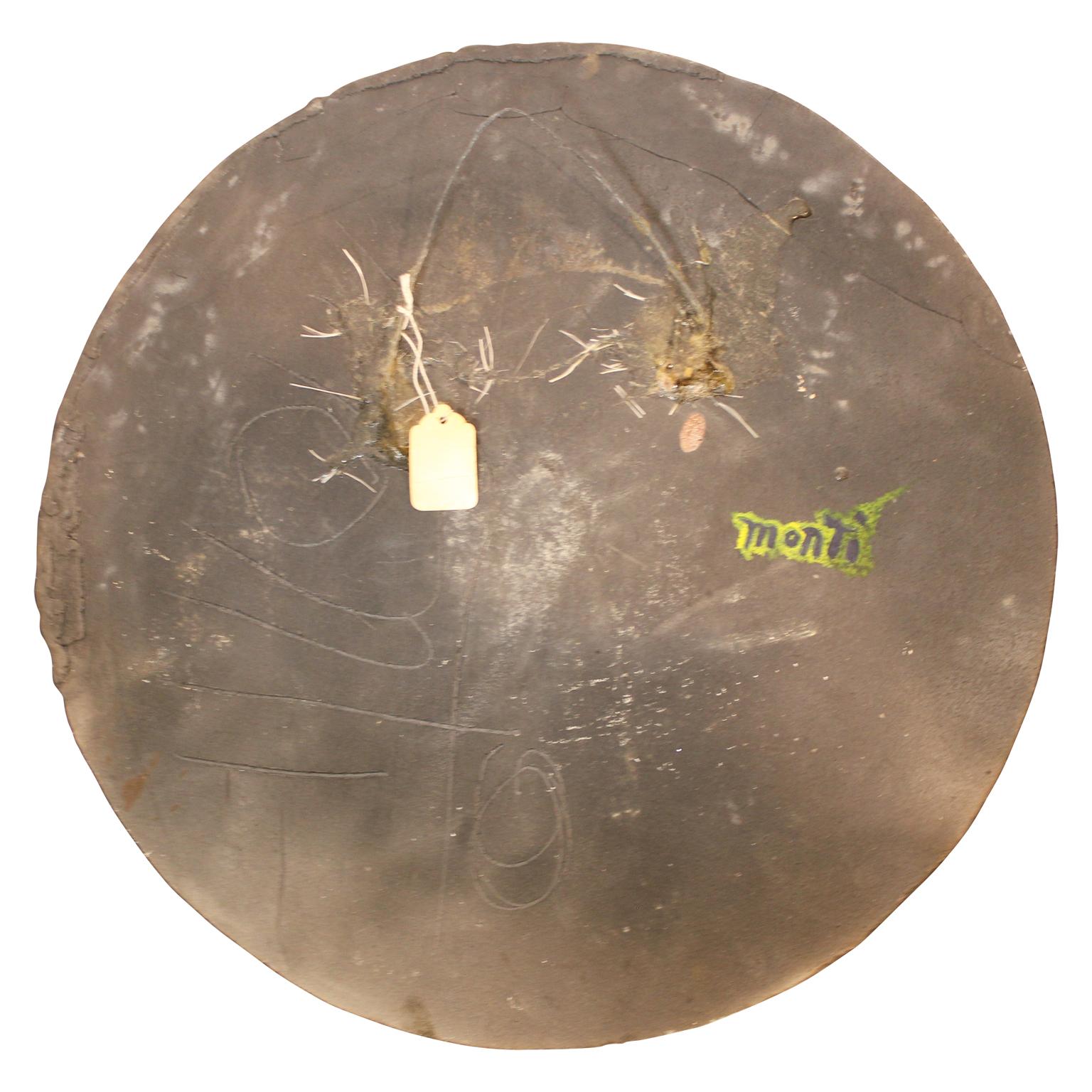 Purple and grey tonal textured ceramic plate with an attached wall hanger. The work is signed by the artist on the back. 

Artist Biography:
Clay artist Monti Mayrend began his ceramic studies in Michigan thirty-five years ago under the tutelage of