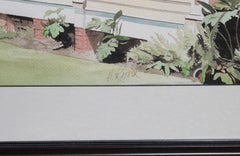 Realistic Perspective Architectural Galveston House Watercolor Painting