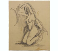 Seated Naturalistic Figurative Nude Study