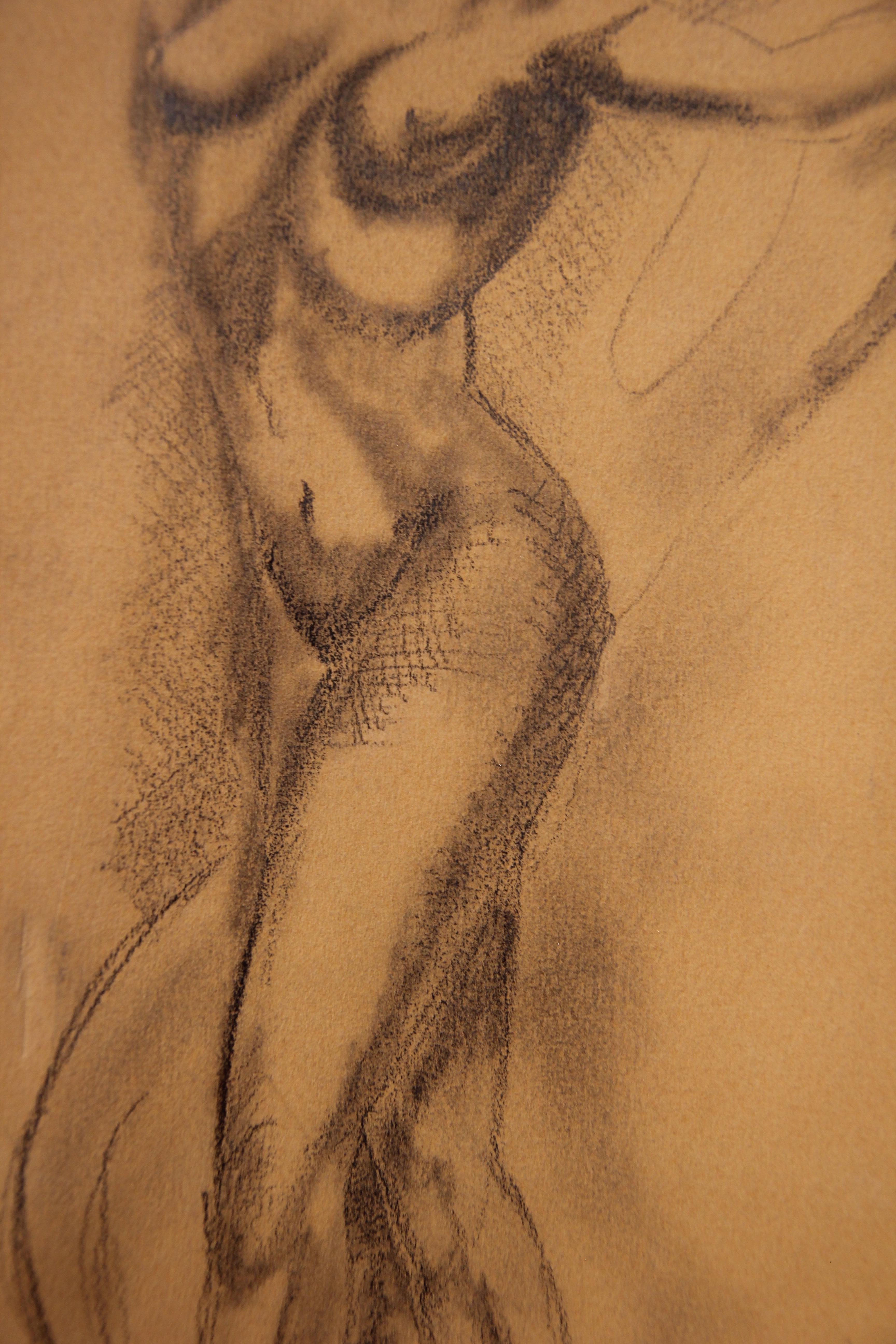 Dancing Figurative Study of a Nude Woman - Art by Thierry Andre