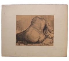 Figurative Nude Study of a Woman from Behind