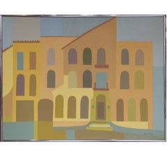 "The Apartment" Cubist Style Architectural Painting
