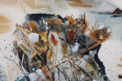 Abstract Impressionist Landscape with Boats