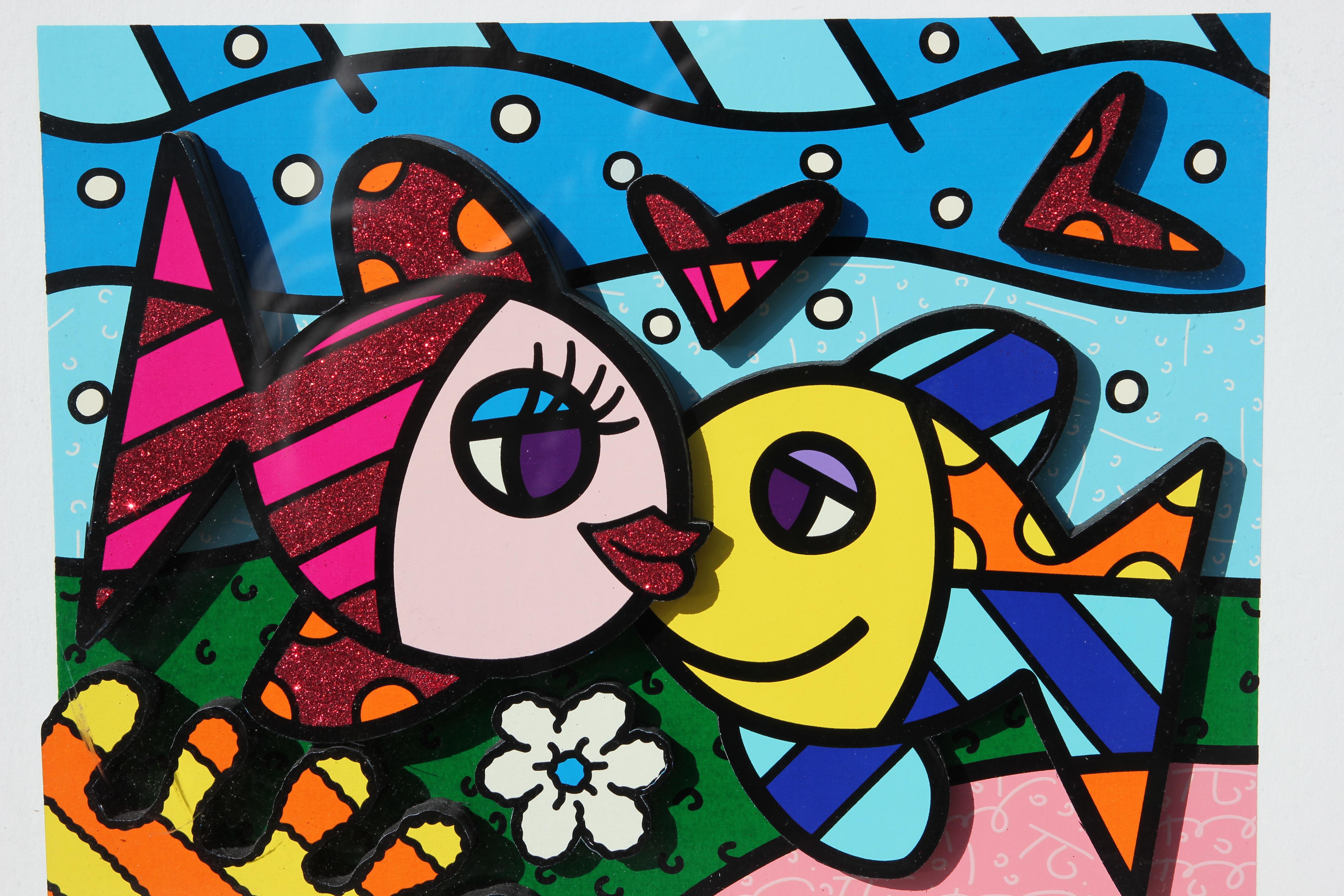 romero britto fish painting