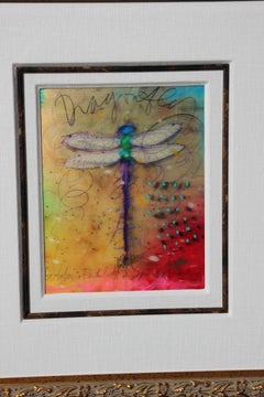 "Sunshine Spirit" Holographic Art of a Dragon Fly