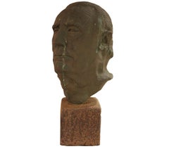 "Busto di bronzo di un uomo "Olie