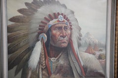 "Native American Chief" Portrait Painting