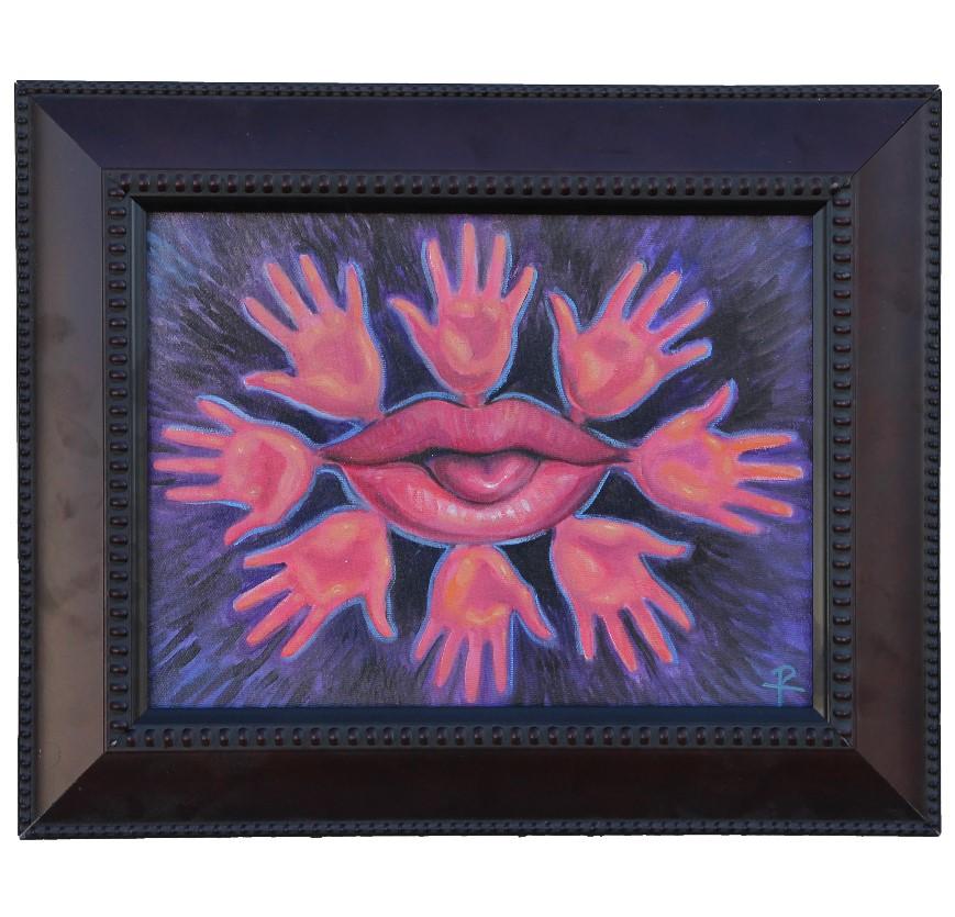 Abstract Painting de Henry David Potwin - "Selfie" Pintura Figurativa Surrealista