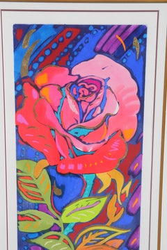 « Dream », imprimé monotype rose coloré, 112 sur 350
