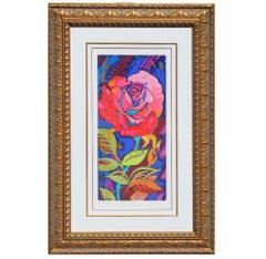 "Dream" Colorful Rose Monotype Print Edition 112 of 350