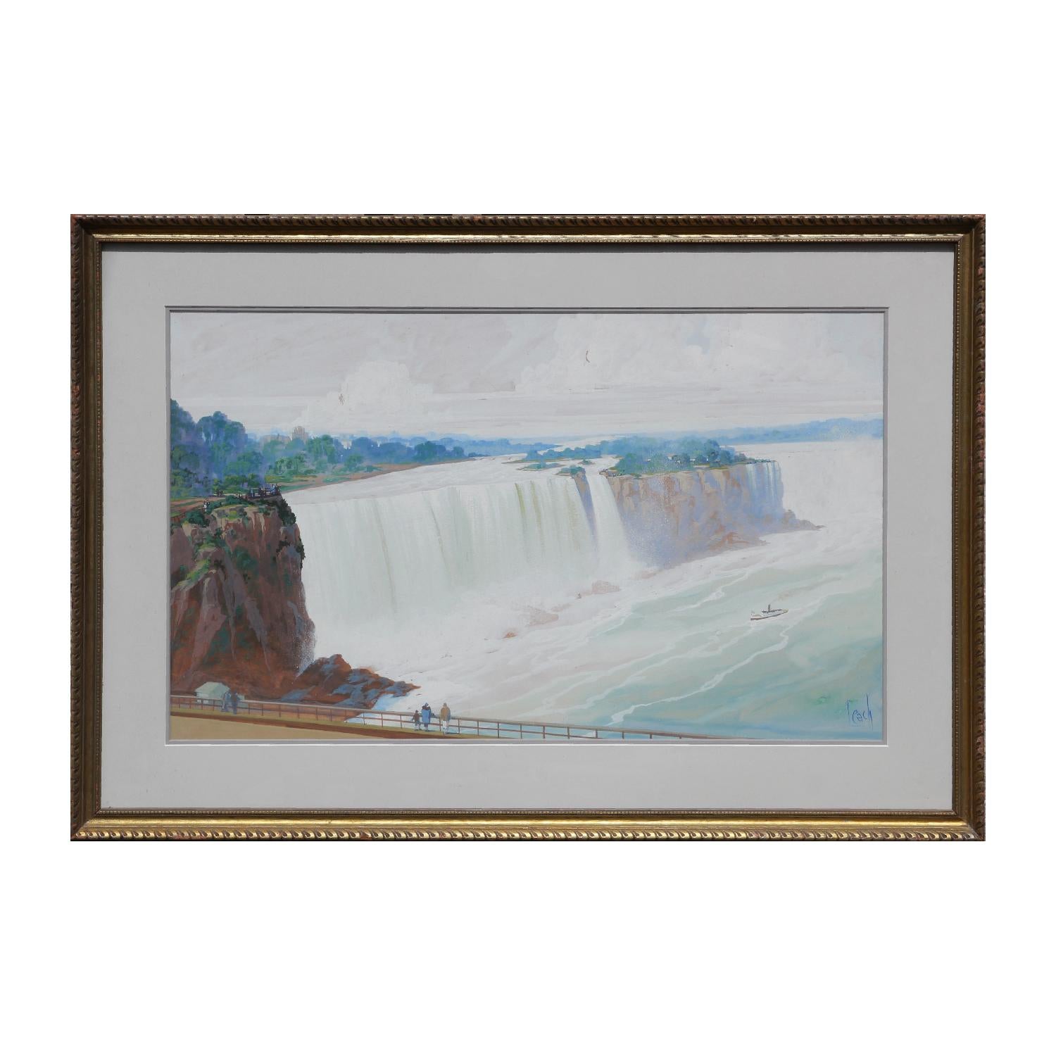 Niagra Falls Spring and Winter Watercolor Landscapes - Art by Maude Leach