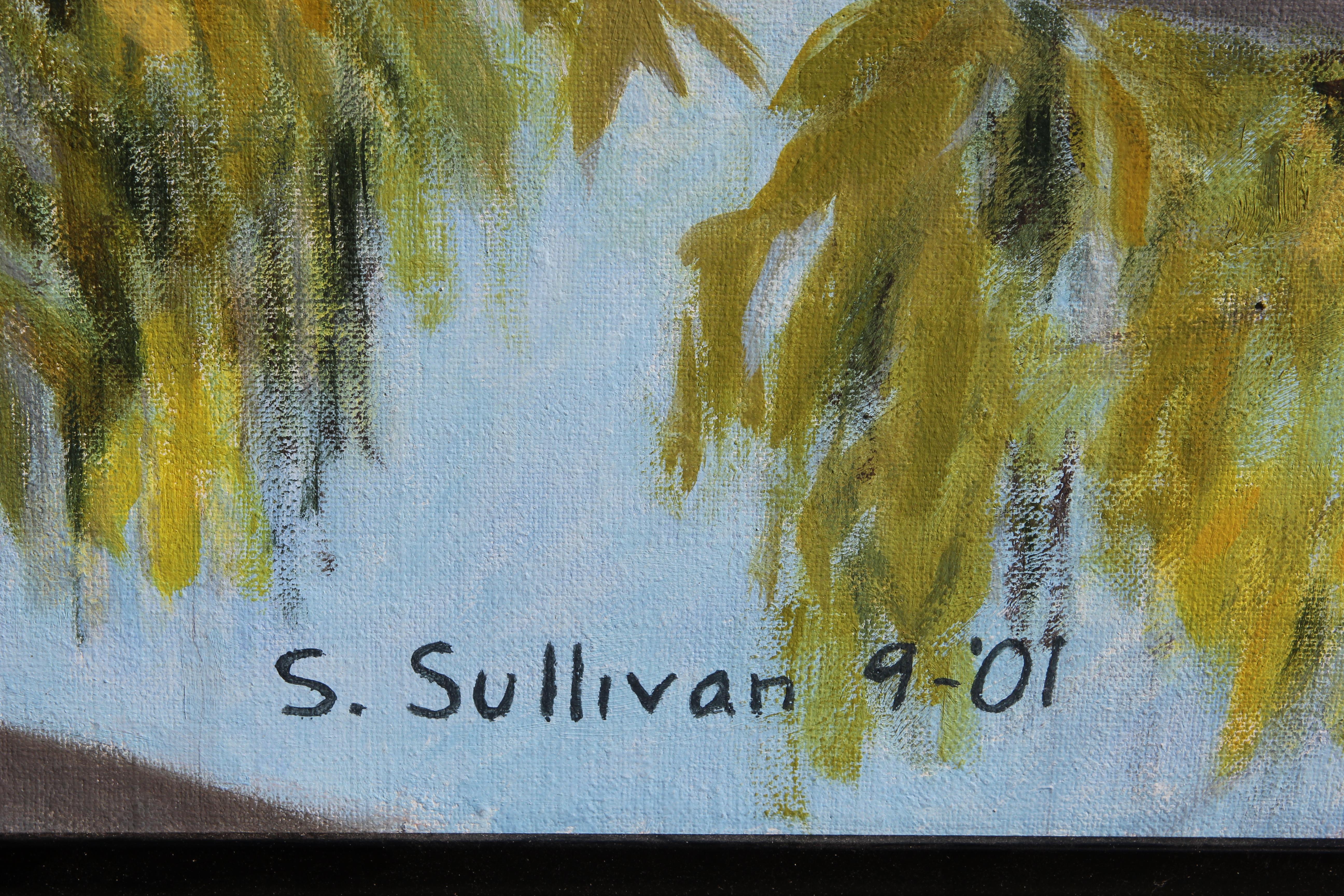 Untitled Naturalistic Texas Perspective Landscape  - Contemporary Painting by Stella Sullivan
