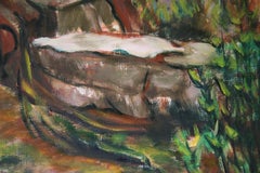 Modern Naturalistic Texas Landscape with Rock