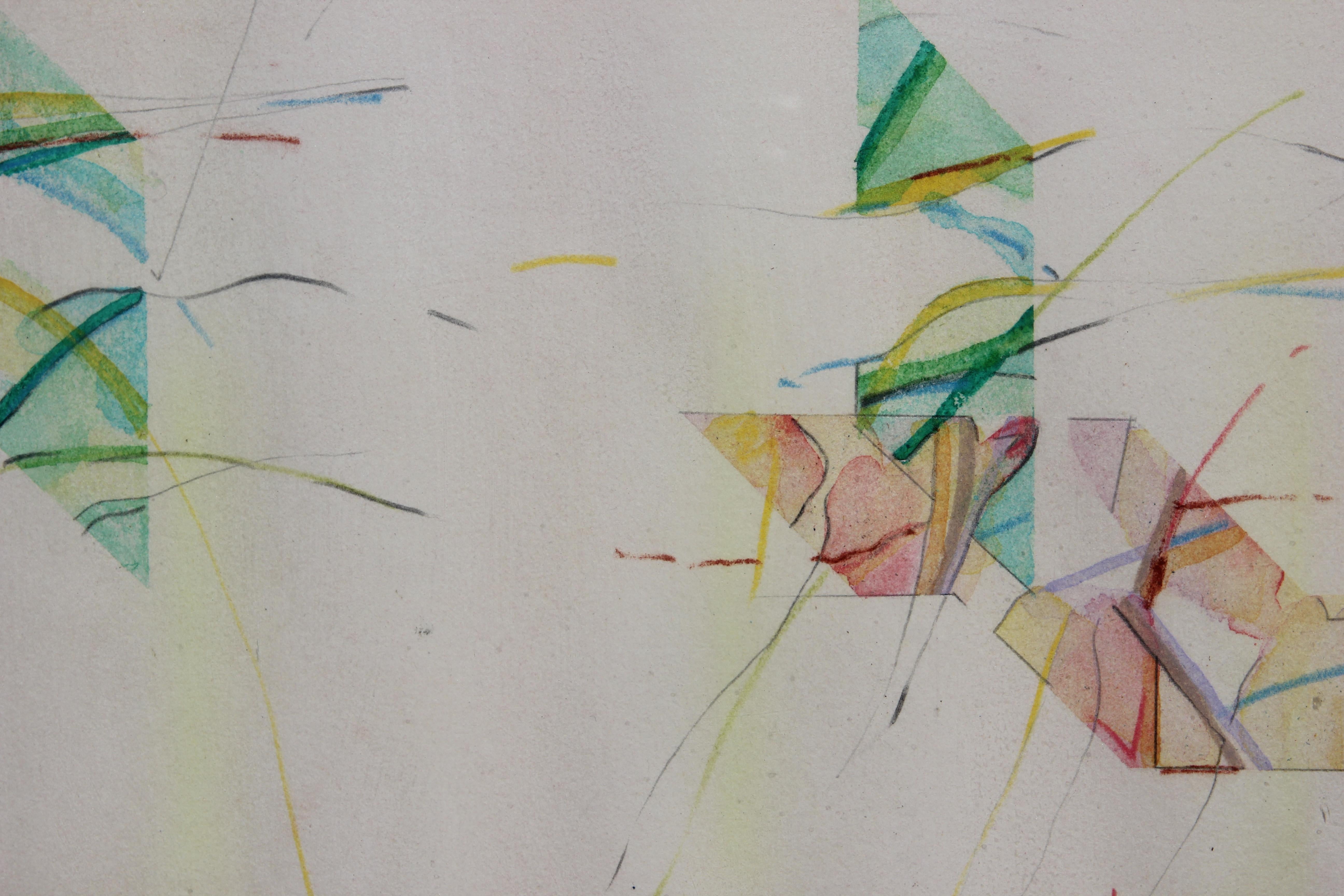 Senza titolo Minimal Pastello Tonale Astratto - Art Moderno di Kenneth Jewesson