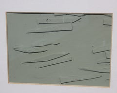 "Canoe and Tornado" Minimal Contemporary Mixed Media