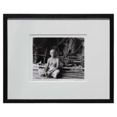 "Birds Nest Man" Phrang Nga Bay, Thailand Black and White Figurative Photograph