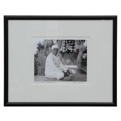 "Holy Man" Ubud, Bali Indonesia Black and White Figurative Photograph