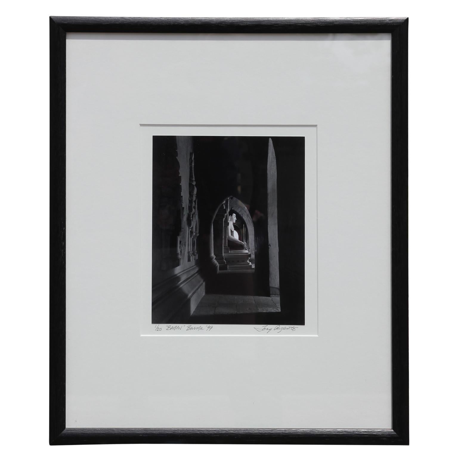 Buddhism in Burma is practiced by 90% of the country's population is predominantly of the Theravada tradition. This image of the Buddha was captured at one fo the countless temples in Bagan area of Burma. The photograph is professionally dry-mounted