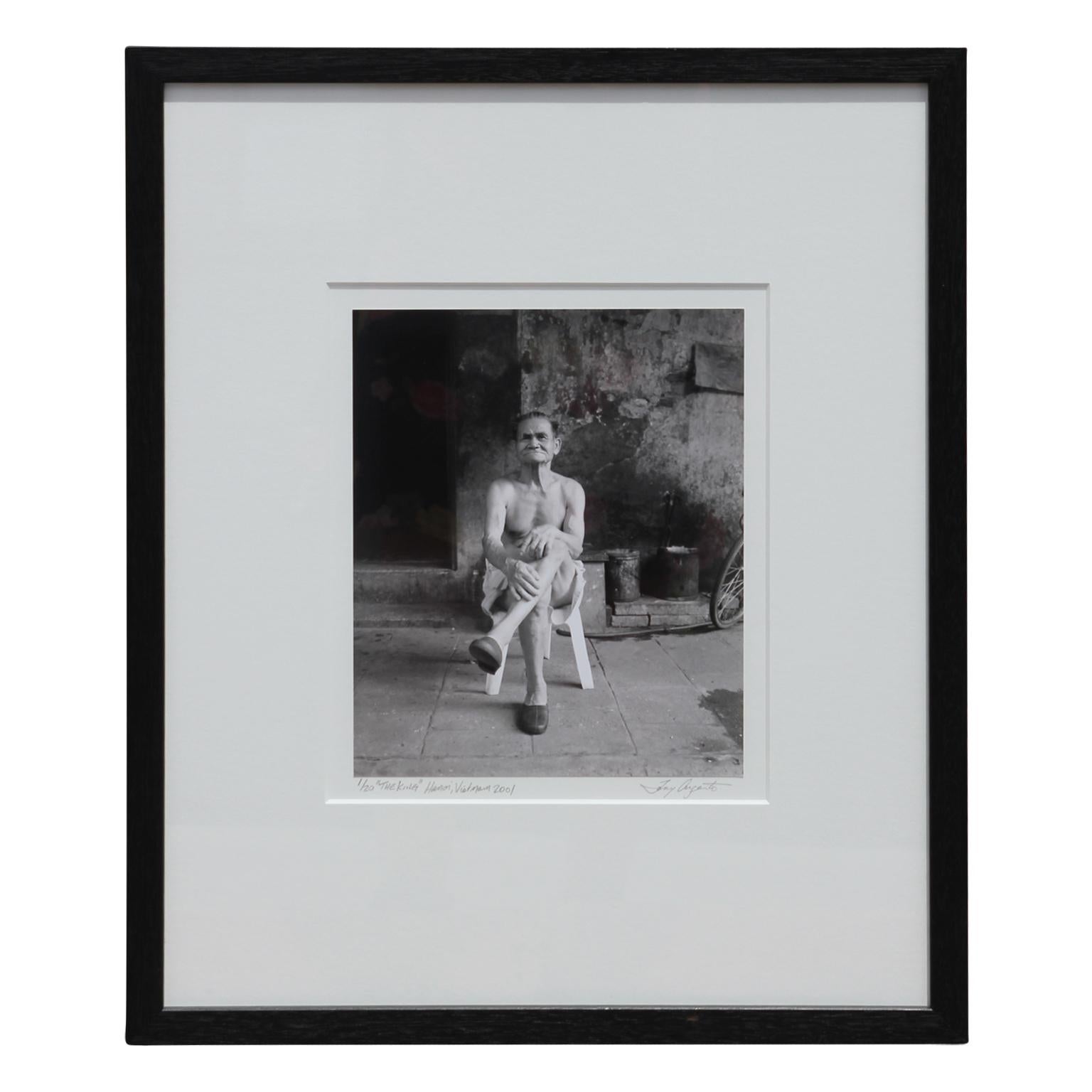 Tony Argento Figurative Photograph - "The King" Ha Noi, Vietnam Black and White Photograph