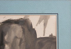 "Militair" Gray Toned Abstract Watercolor Painting