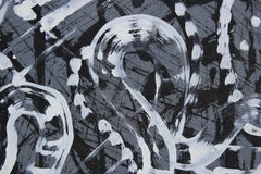"Desperado" Black and White Abstract Expressionist Diptych