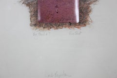 "Rain Shot" Modern Abstract Mixed Media Landscape