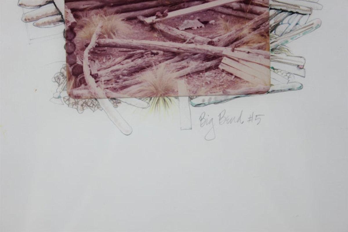 « Big Bend #5 » (grand banc)  Paysage moderne abstrait en techniques mixtes - Photograph de Jack Boynton