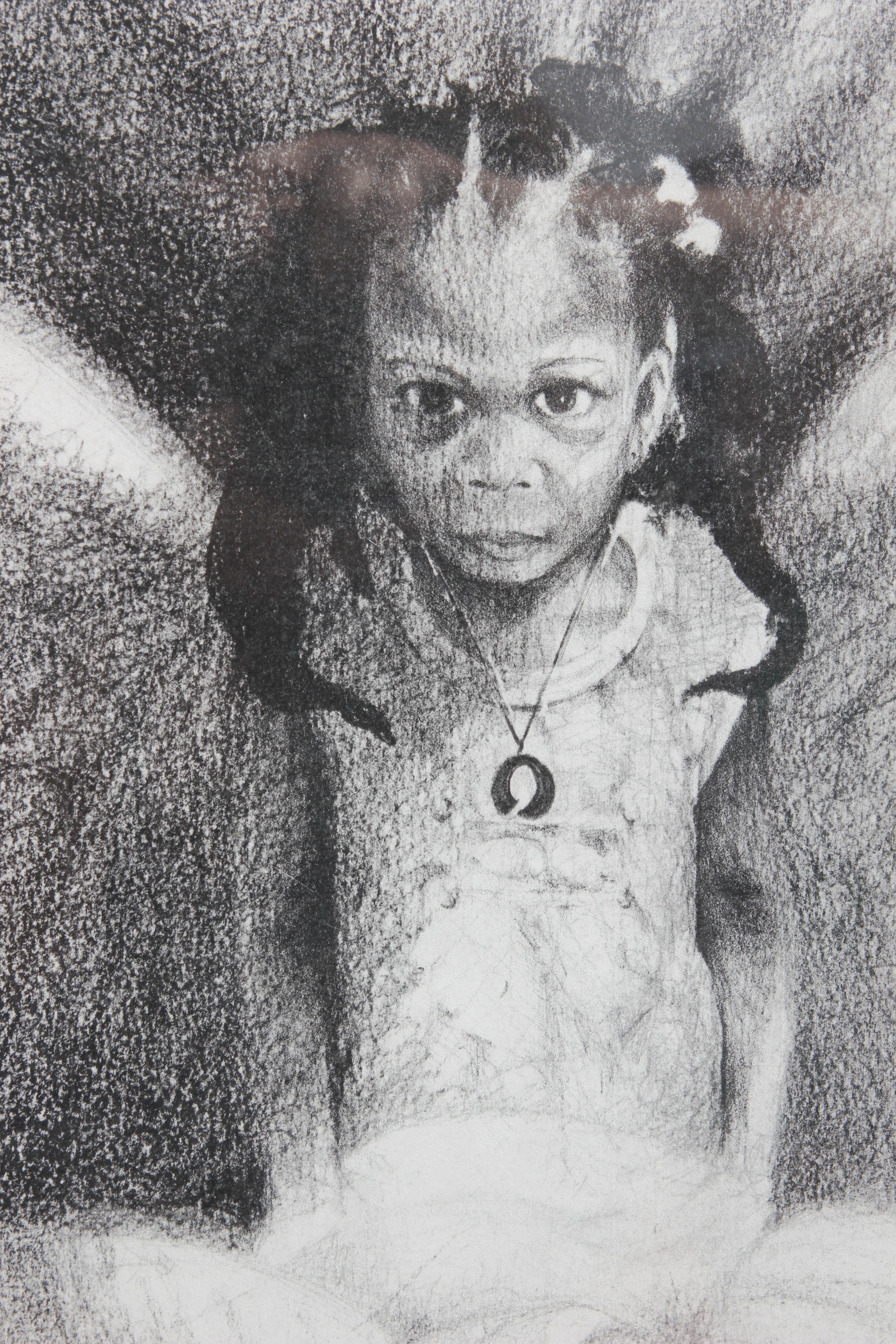 Épreuve d'artiste de l'artiste Charles Criner de Houston, Texas. Son travail parle en chiffres de la communauté afro-américaine et de l'histoire de l'oppression et de l'esclavage. L'œuvre est intitulée 