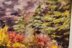 "Autumn on the Riverbank" Abstract Landscape Painting