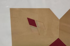 "On High" Modern Abstract Geometric Lithograph Edition 59 of 125