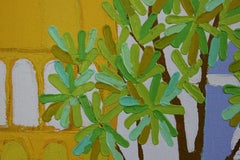 "Meadow Oak" Modern Bright Abstract Landscape Painting