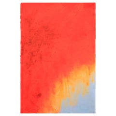 ""Orange Monochrome 4" Großes expressionistisches Impasto-Gemälde