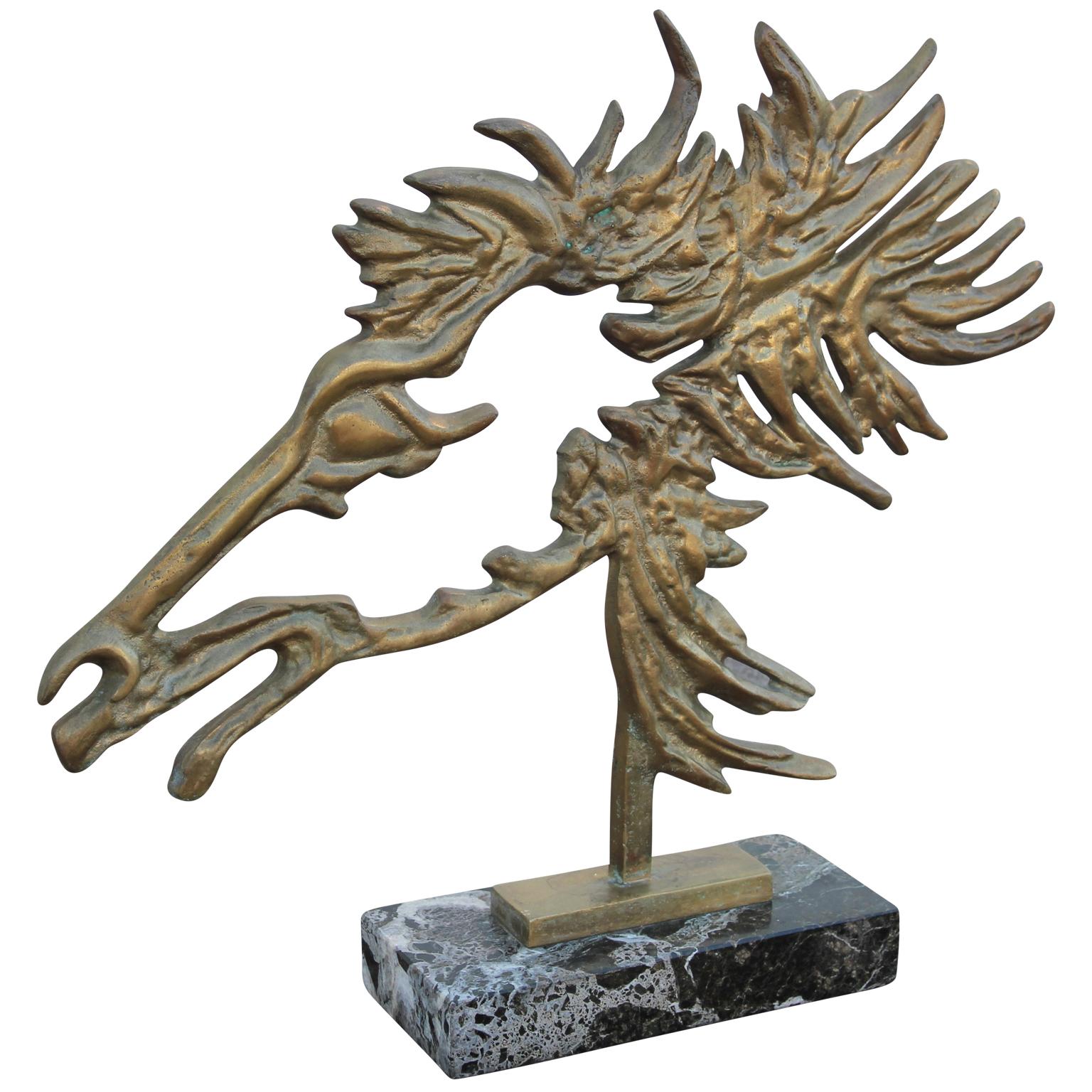 Sculpture de tête de cheval « Cheval » brutaliste dans le style de Philippe Cheverny - Marron Figurative Sculpture par In the Style of Philippe Cheverny