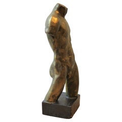 Classical Greco Roman Style Nude Male Torso Sculpture