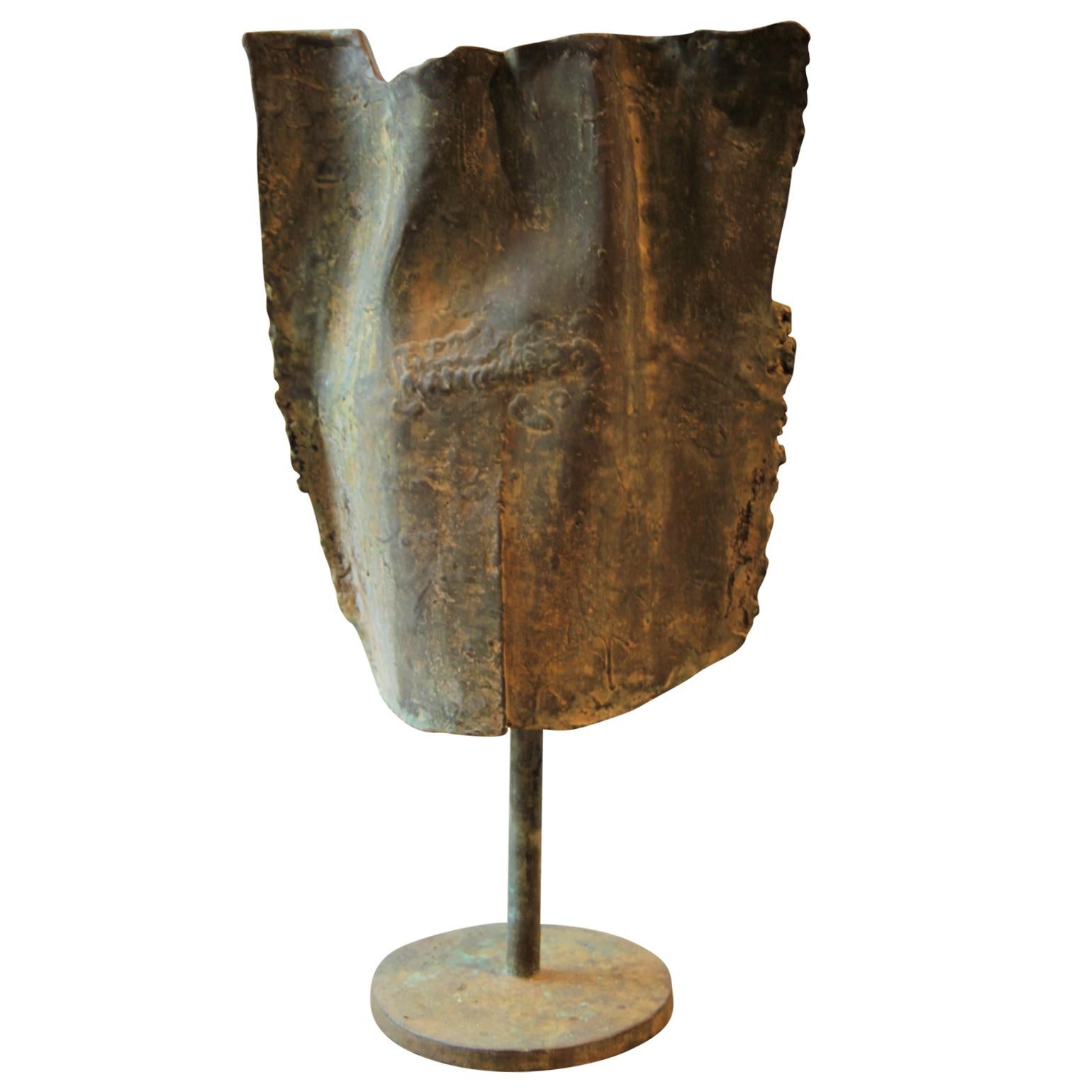 brutalist bronze sculpture