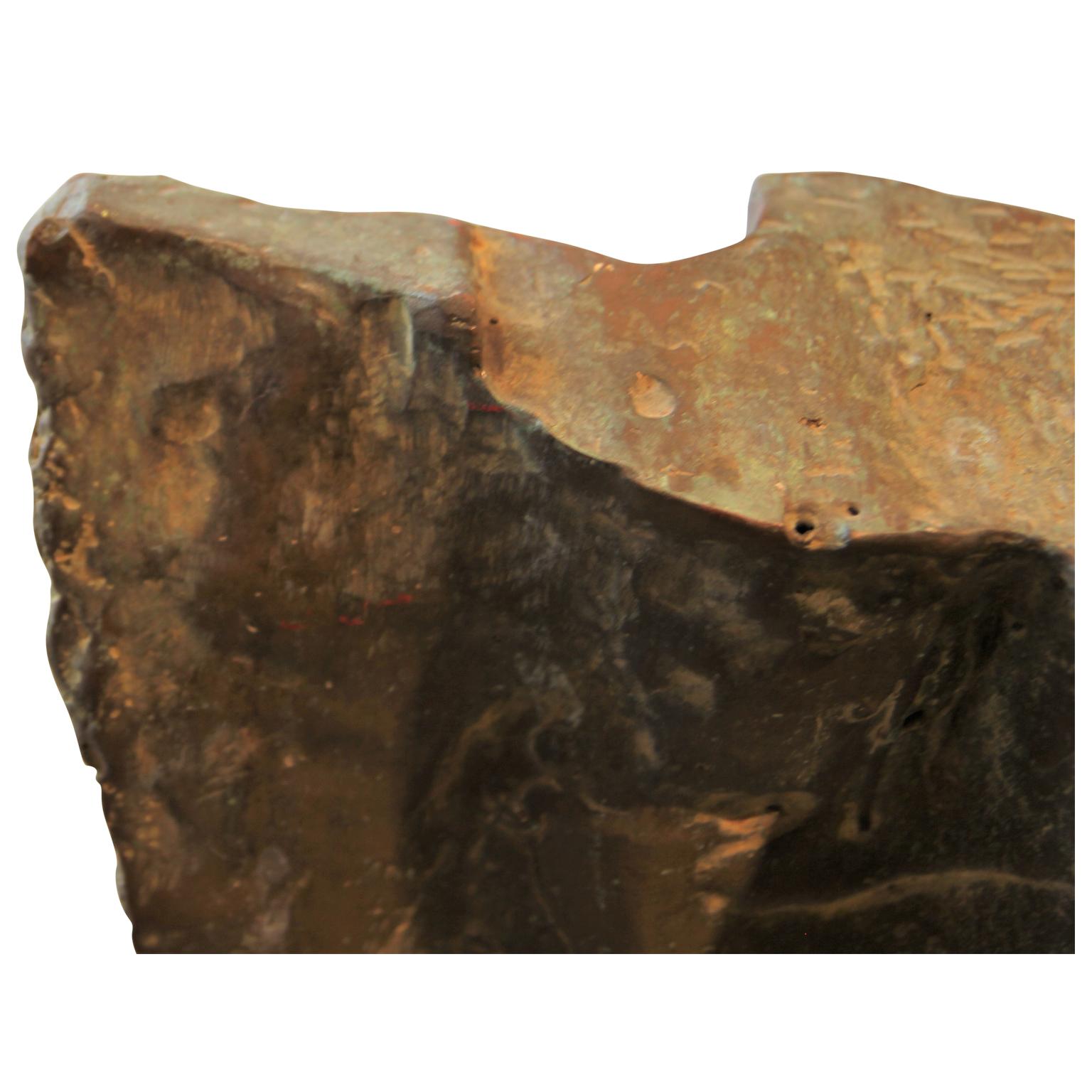 Large Brutalist Abstract Bronze Sculpture 2