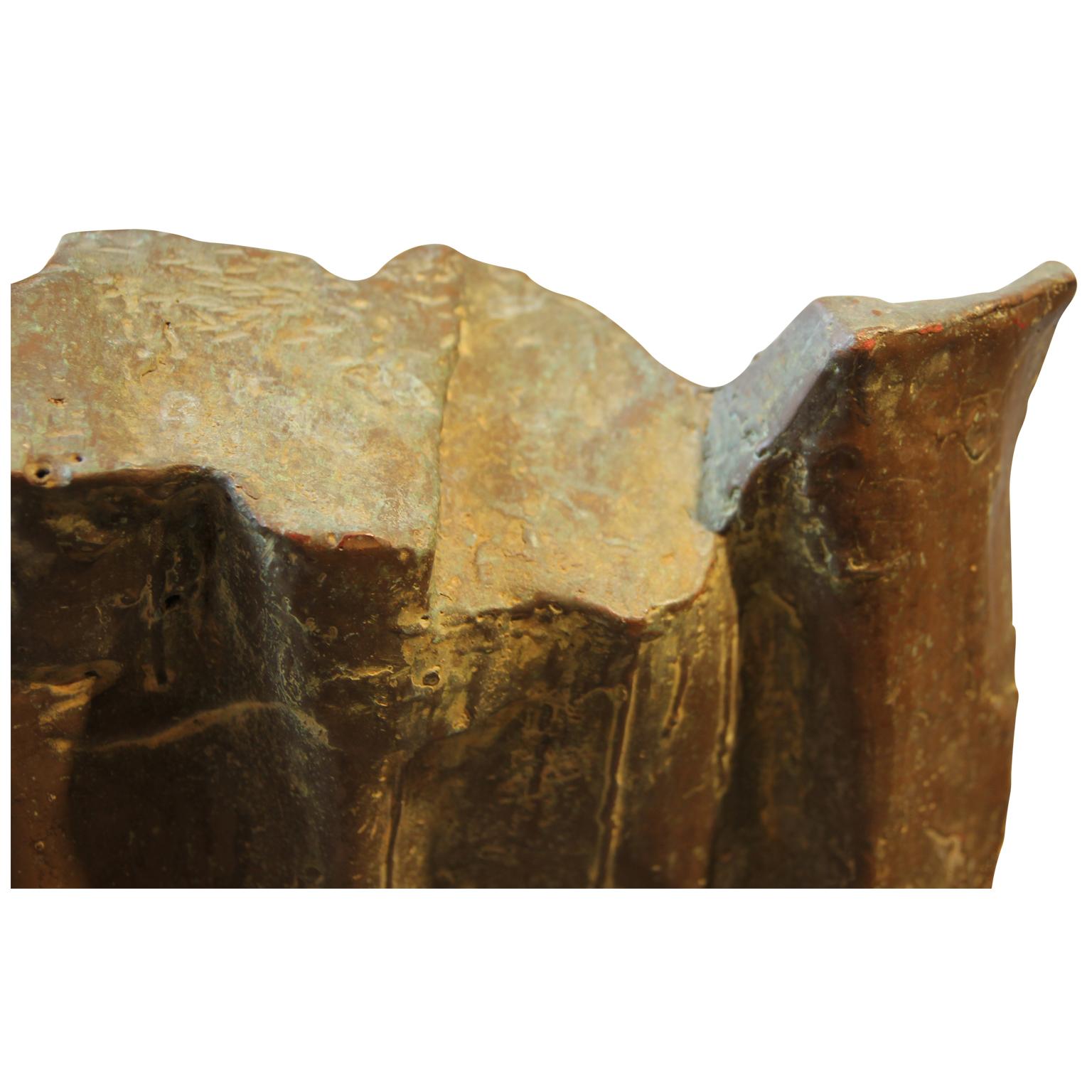 Large Brutalist Abstract Bronze Sculpture 3